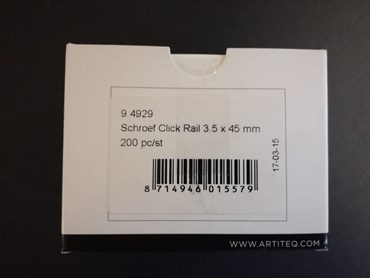 schroef voor click rail verpakking